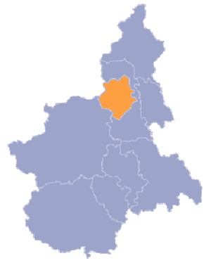 Piemonte,Italie,kaart,provincies,Biella