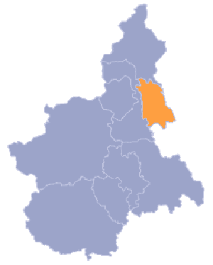 Piemonte,Italie,kaart,provincies,Novara